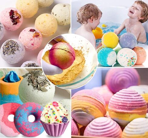 HEMOER Pigment Powder 24 Color-240g Epoxy Resin Mica Powder with Pearl for Bath Bombs Soap Colorant, Resin Art Crafts, Slime, Paint, Candle, Nail Polish, Natural Makeup Dye (10g/0.35oz Each Bottle) in Kuwait