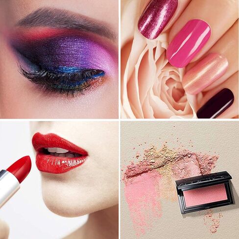 HEMOER Pigment Powder 24 Color-240g Epoxy Resin Mica Powder with Pearl for Bath Bombs Soap Colorant, Resin Art Crafts, Slime, Paint, Candle, Nail Polish, Natural Makeup Dye (10g/0.35oz Each Bottle) in Kuwait