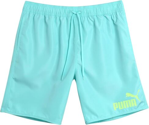 PUMA Mens Swim Trunks - Quick Dry Athletic Performance 8" Inseam Swimming Trunks for Men with Mesh Compression Liner in Saudi Arabia