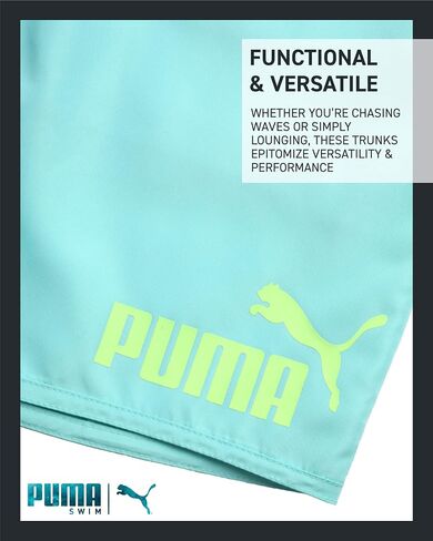 PUMA Mens Swim Trunks - Quick Dry Athletic Performance 8" Inseam Swimming Trunks for Men with Mesh Compression Liner in Saudi Arabia