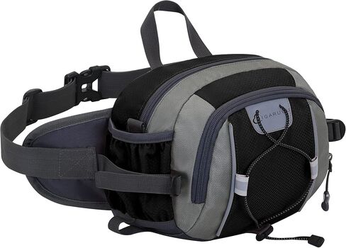 Waterproof Fanny Pack with Water Bottle Holder for Men Women Hiking Waist Packs for Walking Running (black) in Saudi Arabia