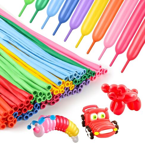 100Pcs Clear 260 Balloons Clear Long Balloons for Balloon Garland Thickening Skinny Latex Twisting Animals Modeling Christmas Birthday Kid's Carnivals Party Decorations in Saudi Arabia