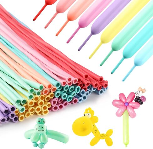 100Pcs Clear 260 Balloons Clear Long Balloons for Balloon Garland Thickening Skinny Latex Twisting Animals Modeling Christmas Birthday Kid's Carnivals Party Decorations in Saudi Arabia