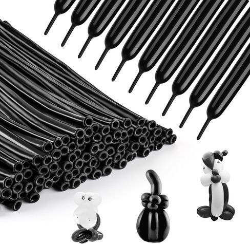 100Pcs Clear 260 Balloons Clear Long Balloons for Balloon Garland Thickening Skinny Latex Twisting Animals Modeling Christmas Birthday Kid's Carnivals Party Decorations in Kuwait