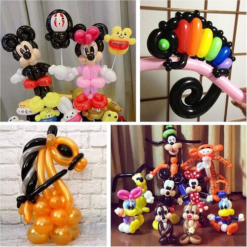 100Pcs Clear 260 Balloons Clear Long Balloons for Balloon Garland Thickening Skinny Latex Twisting Animals Modeling Christmas Birthday Kid's Carnivals Party Decorations in Kuwait