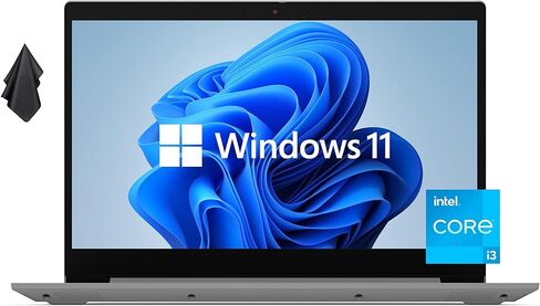 Lenovo 15.6" FHD Touchscreen IdeaPad 3i Laptop with Bundle (500GB External Drive and Microsoft Office Licences), 13th Gen Intel Core i3, WiFi 6, Windows 11 Pro. (24GB RAM | 1.5TB SSD Storage) in Saudi Arabia