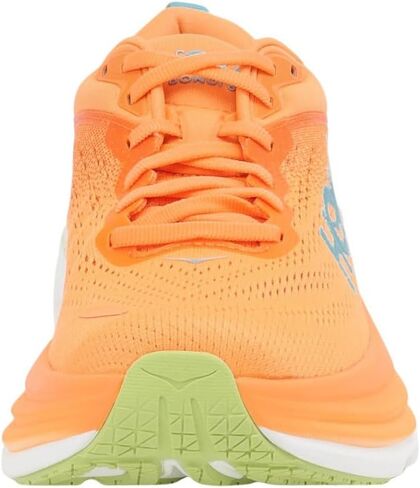 HOKA ONE ONE Womens Bondi 8 Textile Coral Papaya Trainers 8 US in Saudi Arabia
