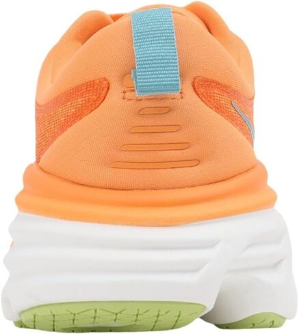 HOKA ONE ONE Womens Bondi 8 Textile Coral Papaya Trainers 8 US in Saudi Arabia