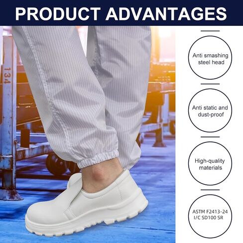 Cleanroom Shoes with Steel Toe, Anti-Static Safety Shoes，Women‘s Shoes in Saudi Arabia