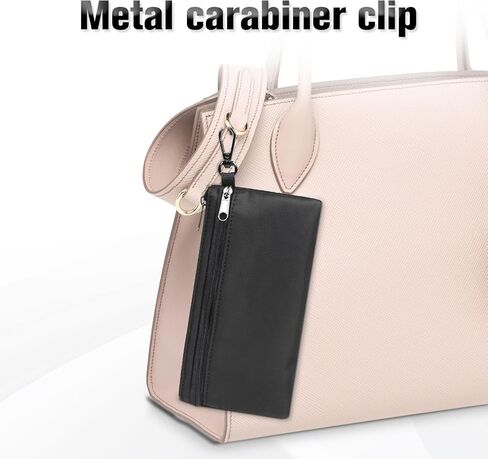 Double Glasses Case Soft Zipper, Clip Dual Sunglasses Case Organizer for 2 Pairs Women, Portable Slim Eyewear Storage Travel in Kuwait