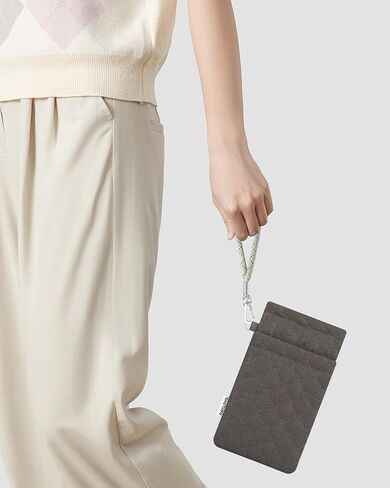 Double Glasses Case for Women & Men, Soft Travel Eyeglass Case with Detachable Strap - Holds 2 Pairs of Glasses in Kuwait