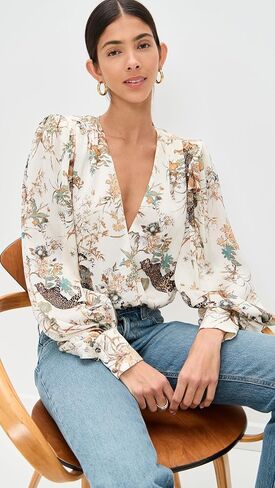 L'Agence Womend's Kyoto Sleeve Bodysuit in Saudi Arabia