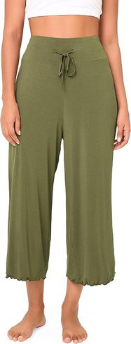 بامبو بارد نساء بيجاما السراويل عالية الخصر صالة الساق واسعة نوم خفيفة الوزن in Saudi Arabia