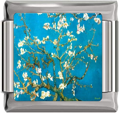Newcharms اللوز أزهار Van Gogh Italian Charm A10430 in Saudi Arabia