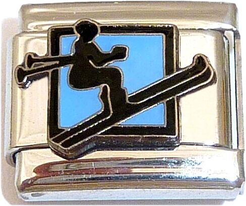 Skiing Blue Italian Charm in Kuwait