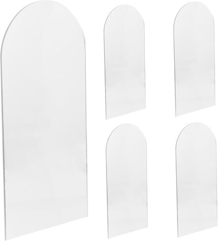 HOODANCOS DIY Craft Mirror Set 5pcs Irregular Acrylic Wall Hanging Mirror Makeup Mirr in Saudi Arabia