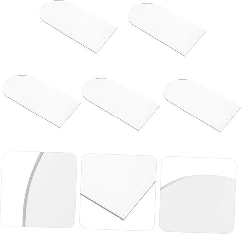 HOODANCOS DIY Craft Mirror Set 5pcs Irregular Acrylic Wall Hanging Mirror Makeup Mirr in Saudi Arabia