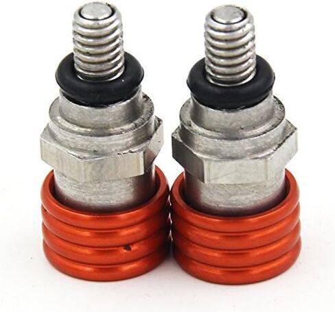 دراجة نارية M4x0.7 صمامات نزيف الهواء الشوكة لـ SX EXC MXC XC SX-F 50 65 85 105 125 150 200 250 300 350 450 والمزيد من الطرز ، والبرتقالي in Saudi Arabia