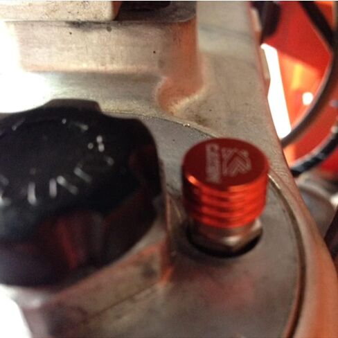 دراجة نارية M4x0.7 صمامات نزيف الهواء الشوكة لـ SX EXC MXC XC SX-F 50 65 85 105 125 150 200 250 300 350 450 والمزيد من الطرز ، والبرتقالي in Saudi Arabia
