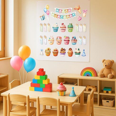 WERNNSAI Ocean Birthday Bulletin Board Set Under The Sea Birthday Poster Chart Class Happy Birthday Chart Calendar Decoration for Birthday Back to School Teaching Classroom Supplies in Saudi Arabia
