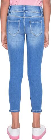 YMI Girls Essential 2-Button Anklet Jeans W/Distressed Hem in Saudi Arabia