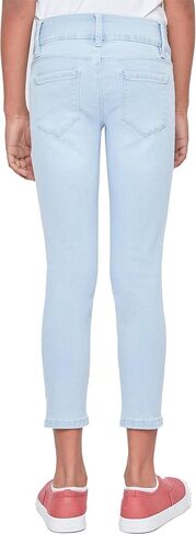 YMI Girls Essential 2-Button Anklet Jeans W/Distressed Hem in Saudi Arabia