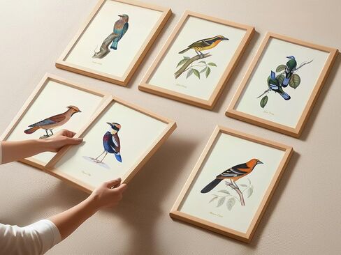 Vintage Bird Art Prints - Wall Decor - Audubon Birds - Bird Lover Gift - Giclee Printed Artwork - Set of 9 - Unframed (5x7) in Saudi Arabia