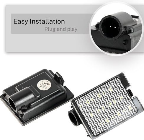 أضواء لوحة ترخيص Autoxbert LED للفترة 2014-2020 Dodge Durango Pickup Truck Truck Lear Lights Assembly Assembly ، 6500K White 18 SMD ، Plug and Play ، Pack of 2 in Saudi Arabia
