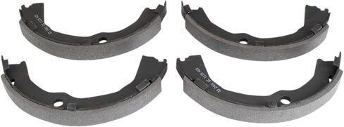 TRQ Rear Parking Brake Shoe Set Compatible with 2008-2015 Cadillac CTS 2010-2015 Chevrolet Camaro in Saudi Arabia