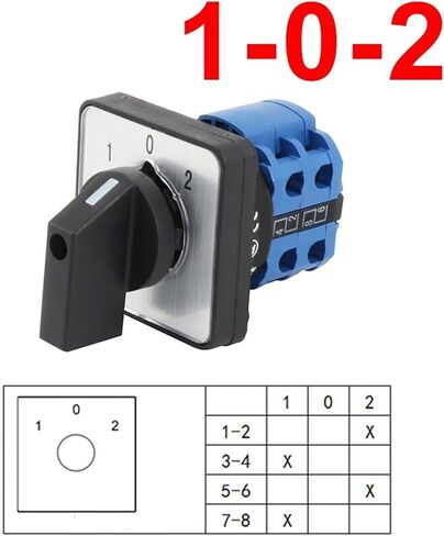 690V 20A Electric 8 Terminals LW26-20/2 LW28-20 YMW26 Series Rotary Changeover Cam Switch(0-4) in Kuwait