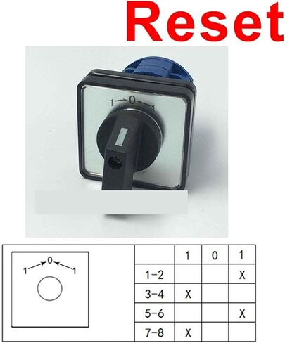 690V 20A Electric 8 Terminals LW26-20/2 LW28-20 YMW26 Series Rotary Changeover Cam Switch(0-4) in Kuwait