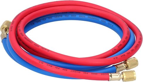 Air Conditioner Refrigerant Recharge Hose Airconditioning Refrigeration Adding Tool Accessory (Double-English 3 Meters, Single) in Saudi Arabia