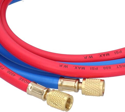 Air Conditioner Refrigerant Recharge Hose Airconditioning Refrigeration Adding Tool Accessory (Double-English 3 Meters, Single) in Saudi Arabia