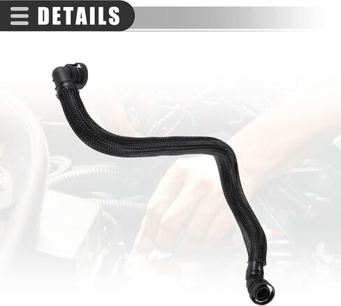 Motoforti Crankcase Vent Hose Tube, PCV Valve Hose, for Mini Cooper 1.6L 2007-2011, Plastic, No.11157605186/11157565449, Black in Saudi Arabia