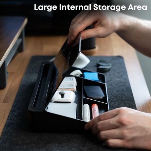 سبورة بيضاء لسطح المكتب من DeskBoard Buddy + 2 قلم تحديد - وسادة لوحة حامل للمسح الجاف للمكتب الأبيض لسطح طاولة الكمبيوتر - حجم صغير، محمول، لوحة ملاحظات زجاجية على سطح الطاولة مع حامل قلم تحديد صغير - امسحها بعيدًا in Kuwait