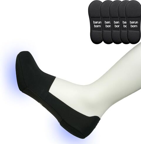 Barunborn Plantar Fasciitis Socks for Heel Pain Relief – Cushioned Arch Support No Show Socks for Men & Women (5 Pairs) in Saudi Arabia