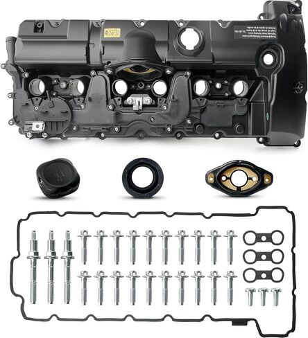 غطاء صمام المحرك متوافق مع 2006-2013 BMW 125i 128i 130i 323i 328i Xdrive 328xi 525i 528i Xdrive 528xi 530i x3 x5 z4 ، e60 e70 e82 e84 e89 e90 e92 l6 l6 in Kuwait