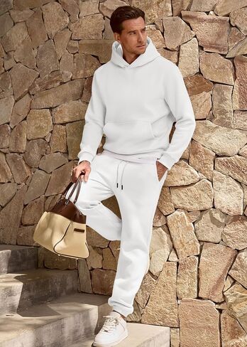 jmierr men's 2 ompits hoodie sweatshirt switssuit & joggers sweatpants setsuit set in Kuwait
