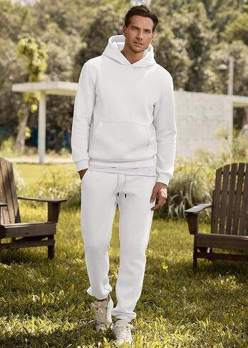 jmierr men's 2 ompits hoodie sweatshirt switssuit & joggers sweatpants setsuit set in Kuwait
