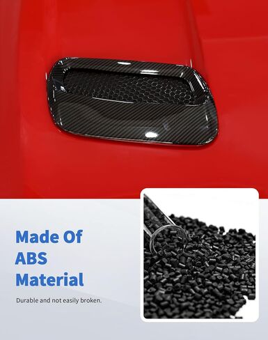 2 PCS Exterior Hood Vent Air Outlet Cover Trim for Ford Mustang Accessories 2018 2019 2020 2021 2022 2023, Carbon Fiber in Saudi Arabia