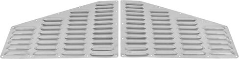 KUAFU Aluminum Louver Hood Cooling Panels Kit Compatible With 1984-2001 Jeep XJ Cherokee Comanche Alloy Vented Pair Hood Louver in Saudi Arabia
