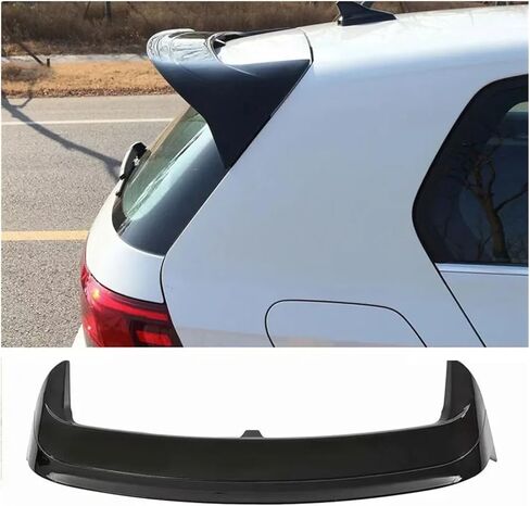 CS Clubsport Style Roof Sweverer Wing Tuning متوافق مع VW Golf 8 MK8 GTI GTD R 2020 2021 2022 2023 CAR الخلفية المفسد المفسد (نظرة كربونية) in Saudi Arabia
