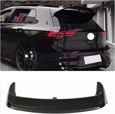 CS Clubsport Style Roof Sweverer Wing Tuning متوافق مع VW Golf 8 MK8 GTI GTD R 2020 2021 2022 2023 CAR الخلفية المفسد المفسد (نظرة كربونية) in Saudi Arabia