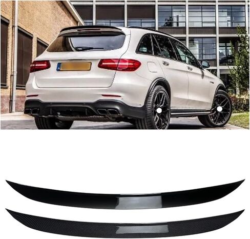 Car Rear Trunk Spoiler Compatible For Benz GLC X253 W253 GLC43 GLC63 GLC200 GLC260 GLC300 2016-2022 AMG Rear Roof Spoiler Wing(Carbon Look) in Saudi Arabia
