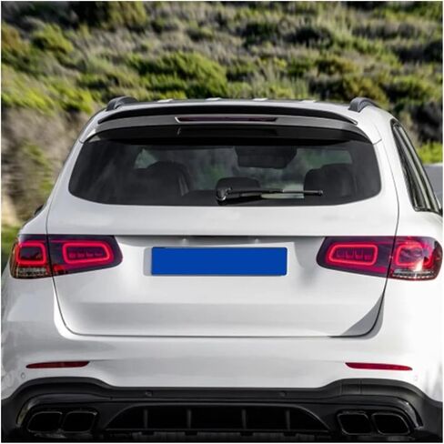 Car Rear Trunk Spoiler Compatible For Benz GLC X253 W253 GLC43 GLC63 GLC200 GLC260 GLC300 2016-2022 AMG Rear Roof Spoiler Wing(Carbon Look) in Saudi Arabia