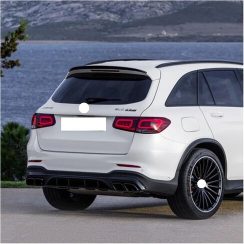 Car Rear Trunk Spoiler Compatible For Benz GLC X253 W253 GLC43 GLC63 GLC200 GLC260 GLC300 2016-2022 AMG Rear Roof Spoiler Wing(Carbon Look) in Saudi Arabia