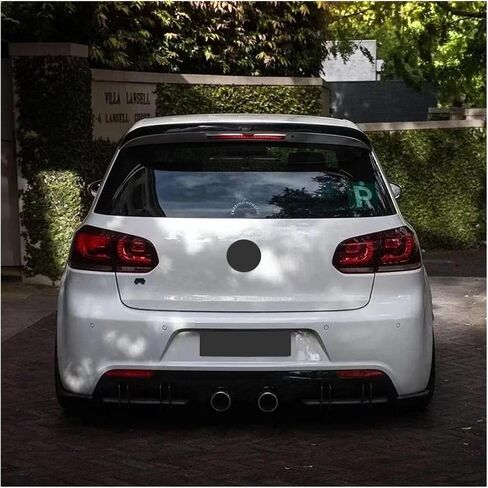 متوافق مع فولكس واجن 2010-2013 Golf 6 GTI MK6 GTI R20 HATCHBACK CAR الخلفي سقف المفسد جناح الجذع الخلفي إكسسوارات المفسد المفسد (أسود لامع) in Saudi Arabia