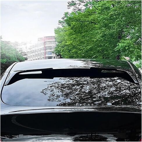 Car Modification Accessories Trunk Spoiler Wing Trim Compatible For Tesla Model Y 2019-2024 Glossy Black, Carbon Fiber Car Tail Wing(Glossy Black) in Saudi Arabia