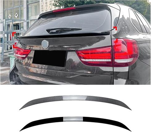 متوافق مع BMW X5 F15 2014-2018 الخلفية أعلى سقف الجذع المفسدين جناح الرياح الغطاء المفسد رفرفات الشفاه مجموعات التيل تفتيش الأجزاء التلقائية (لمعان أسود) in Kuwait
