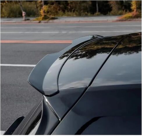 Gloss Black Maxton Style Rear Roof Spoiler Wing Compatible For Volkswagen Golf 6 7 7.5 GTI GTD R 2009-2020(MK6 Carbon Style) in Saudi Arabia